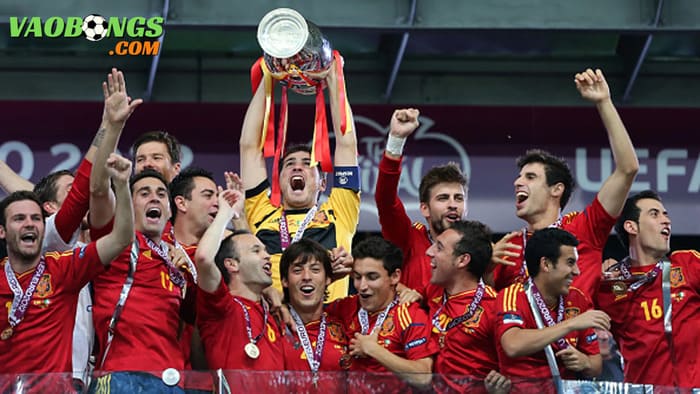 Tây Ban Nha là đội xếp thứ 2 trong danh sách các đội vô địch Euro nhiều nhất